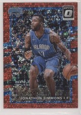 2017 Panini Donruss Optic Fast Break Red Prizm 28/85 Jonathon Simmons #109 0b2