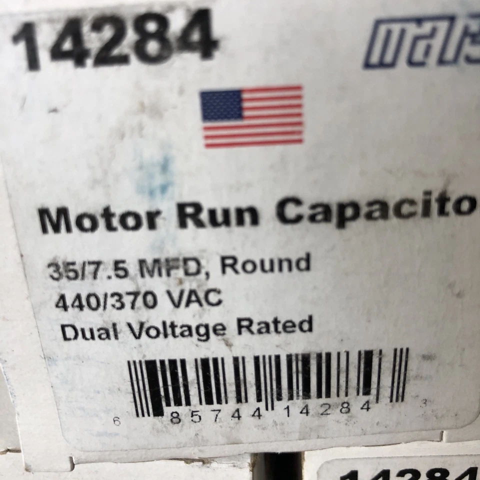 Condensador de funcionamiento del motor Mars 14284 35/7,5 MFD 440/370VAC doble voltaje nominal (3) Foto 2 de 4