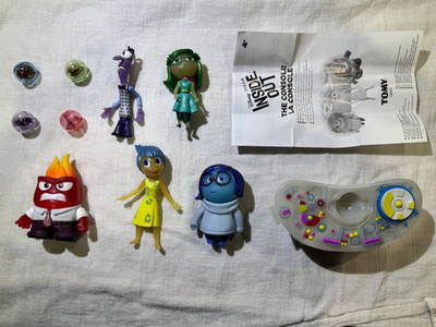 Pixar Inside Out Tomy Set with Light Up Console Memory Spheres and Characters