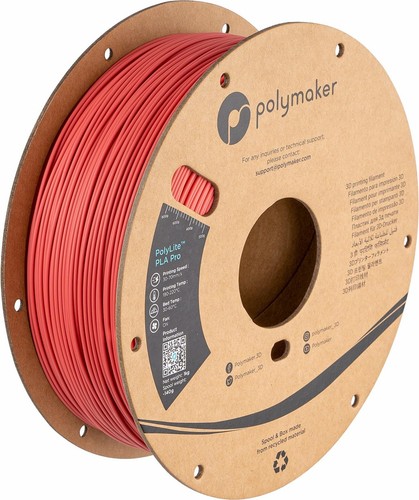PLA PRO Filament 1.75mm 1kg, Tough & High Rigidity Light Red 3D Printing Fila...