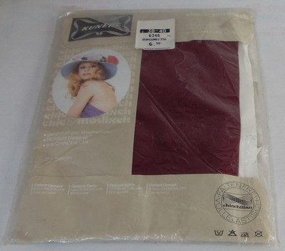 Vintage Kunert Feinstrumpfhose 38-40 Burgund Blickdicht aus Chinchillan