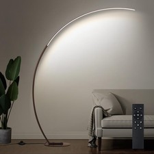 Dimmable LED Floor Lamp with 3 Color Temperatures, Ultra Bright 2000LM Brown ...