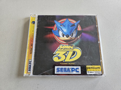 Sonic 3D Flickies Island PC CD-ROM Spiel 1996 SEGA PC Retro aus Big Box RAR UK