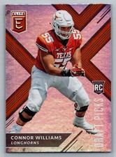 Connor Williams #141, Rookie, Draft Picks, Texas Longhorns, 2018 Panini Elite