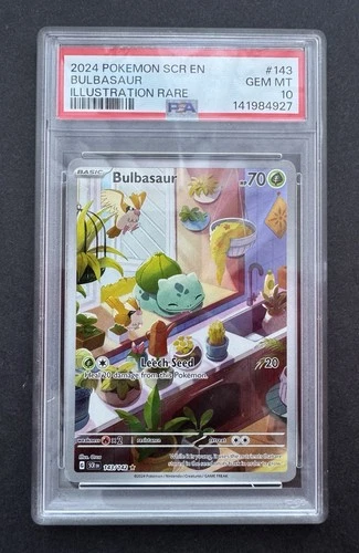 *PSA 10* Bulbasaur 143/142 - Stellar Crown - Illustration Rare - Gem Mint Card