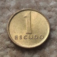 1 Escudo Various Dates Portugal km#614 Coin. By coin_lovers