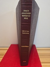 The DAKE Annotated Reference BIBLE Old & New Testament  Burgundy Leatherette