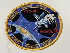 Official 1998 NASA STS-90 Space Shuttle Columbia Neurolab Spacelab Mission Patch