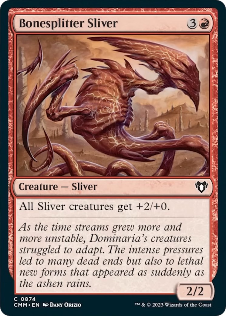 Bonesplitter Sliver Normal [CMM - 874] NM MagicCommander Masters