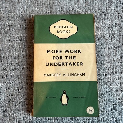 More Work For The Undertaker Margery Allingham Penguin Book Paperback 1954