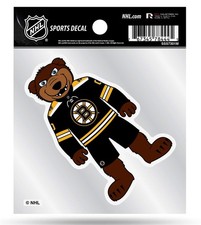 Boston Bruins 4x4 Inch Die Cut Decal Sticker, Mascot Logo, Clear Backing,...