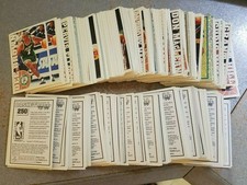 1995 - 1996 NBA Panini Italian Basketball Stickers 1-250 BLACK BACK YOU PICK