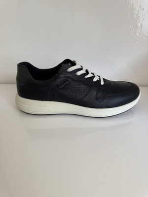 ECCO Soft 7 Runner M Herren Sneaker Schwarz Leder Gr. 45 
