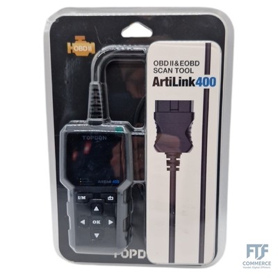 OBD2 Diagnosegerät, TOPDON AL400 Auto Diagnosewerkzeug, I/M Bereitschafts, 10 OB