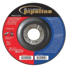 United Abrasives/Sait 20030 Cut-Off & Grinding Wheel, Type 27, 6 In Dia, 0.125