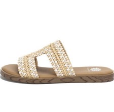 Yellow Box White Belamy Casual Sandals, Women s Size 6.5