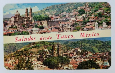 Vintage Saludos desde Taxco, Guerrero, Mexico Postcard, Circa 1950's