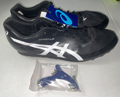Asics Hyper LD Track Shoes 1091A019 Size 13 Black/White w