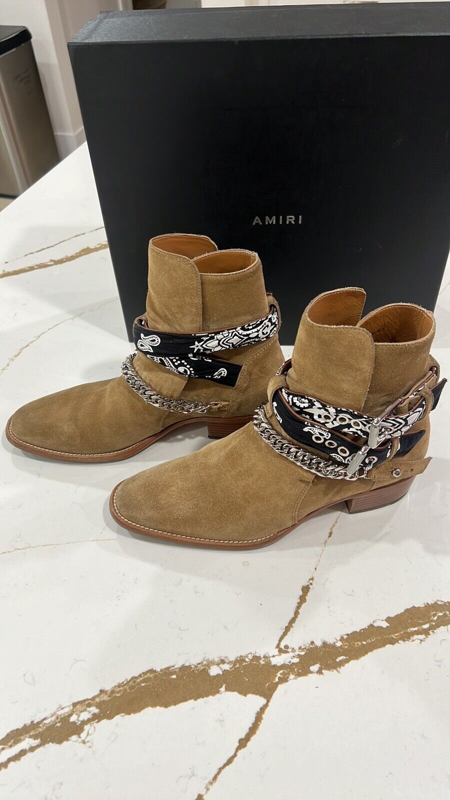 着用数回程度AMIRI BANDANA BUCKLE BOOT