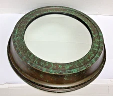 Frontgate Grandinroad Solid Copper Porthole Nautical Round Boat Mirror seaside