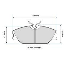 PBS Bremsen ProRace Bremsbeläge vorne 8193PR - Renault Clio 172/182 Track Day