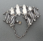 Sterling Silver Bracelet and Earring Set Maker MM made in Mexico — photo 5