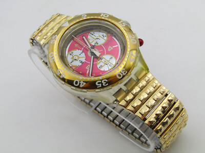 SWATCH MIDI-AQUA-CHRONO-FLEX RED SUN - NEUWARE