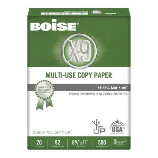Boise X-9 MultiUse Copy Paper Case Letter Size, 5000 Sheets, 20 Lbs, 10 Reams - Image 4 of 4