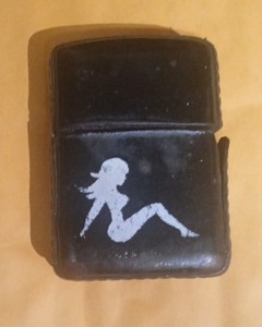 Zippo Classic Vintage Style Trucker Babe 70's Mudd Flapp Girl