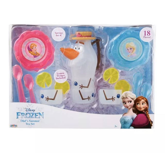 NEW Disney FROZEN OLAF'S SUMMER TEA CUP SET Picnic Playset 17pcs SERVICE FOR 4! | eBay