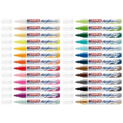 EDDING Acrylmarker Acrylmaler Rundspitze 5100 Mittel 2-3mm [Farbe wählbar] - Bild 1 von 4