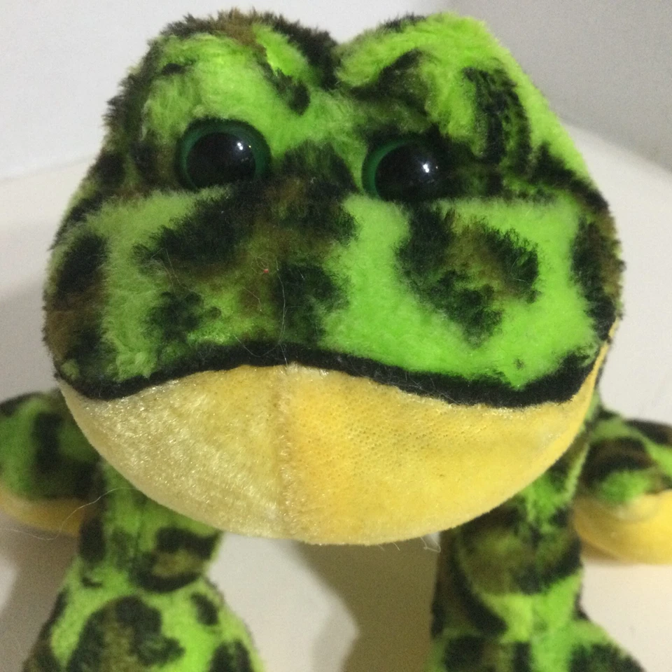 GANZ WEBKINZ 8" PLUSH BULLFROG GREEN AND YELLOW WITH BLACK SPOTS NO CODE - Image 2 of 4