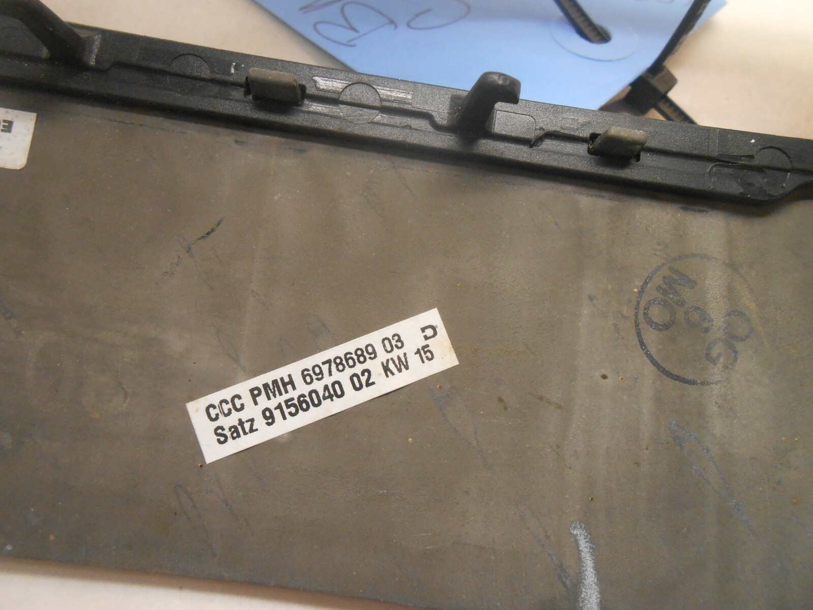 BMW FRONT CENTER TRIM PANEL W/ SWITCHES WOOD GRAIN OEM 9156040  