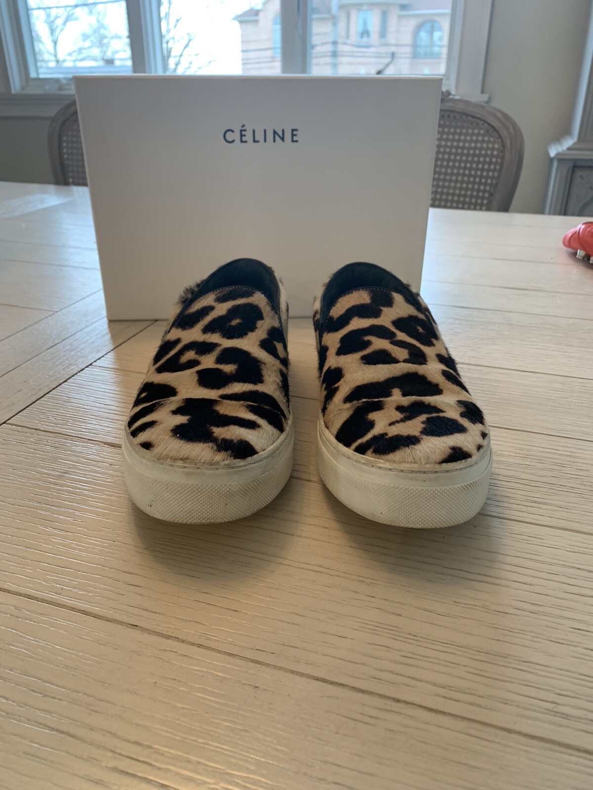 Celine Pony Sneaker skate capelli leopardati