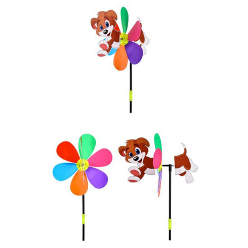 Molino de viento tridimensional animal abeja seis colores niños juguetes decoración de jardín - Imagen 1 de 21