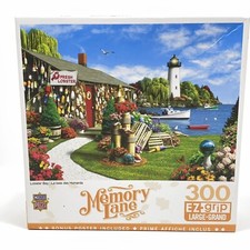 Masterpieces Memory Lane LOBSTER BAY 300 Piece Jigsaw Puzzle EZ Grip New/Sealed