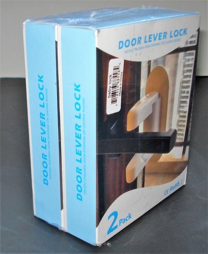 New! Sealed! RoHS Baby Lock Door Level Lock 2 Pack - Picture 2 of 6
