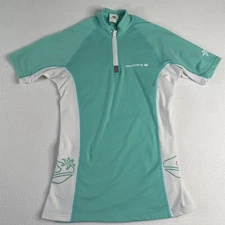 Lavacore Lavaskin Diveskin Shirt Size 8 Short Sleeve- Rash Guard Green/White
