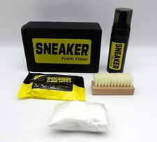Essential Shoe Foam Sneaker Cleaner Kit Care Foam, Brush, Wipes and Micro Cloth