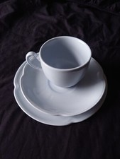 Vintage Johnson Brothers "Greydawn" Teacup, Saucer and Teaplate Trio Set.