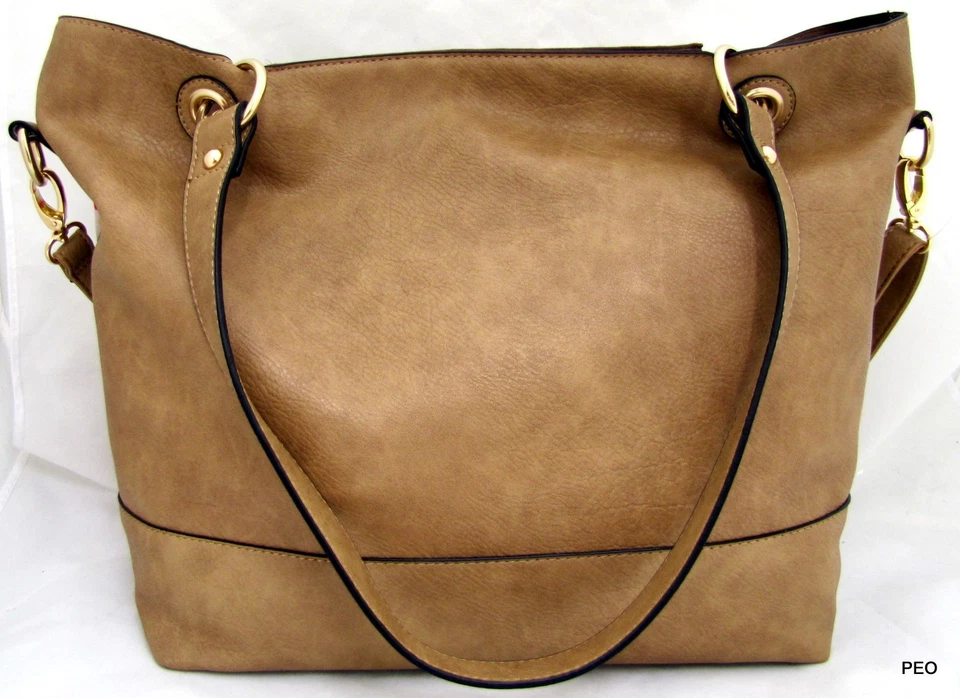 PERLINA Nueva York Bronceado Bandolera Cartera Bolso de Mano Bufanda y Muñequera Nuevo Foto 4 de 4