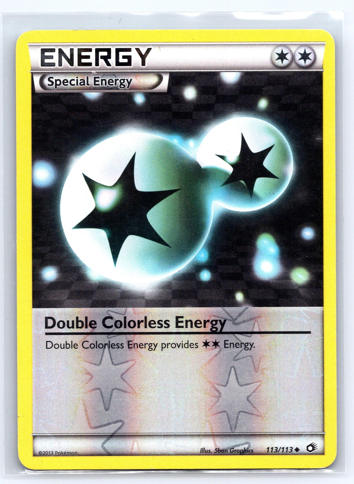 Double Colorless Energy 113/113 Reverse Holo Pokemon Legendary Treasures LP