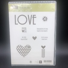 Stampin' UP Filled With Love Stamp Set Feb 14 Valentines 9 Stamps Never Used