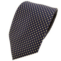 Tigertie Krawatte Blau Dunkelblau Royal Gold Gepunktet - Binder Tie