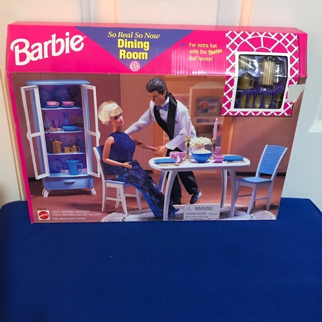 1998 Barbie So Real So Now Dining Room (67551 - 94) NEVER REMOVED FROM BOX