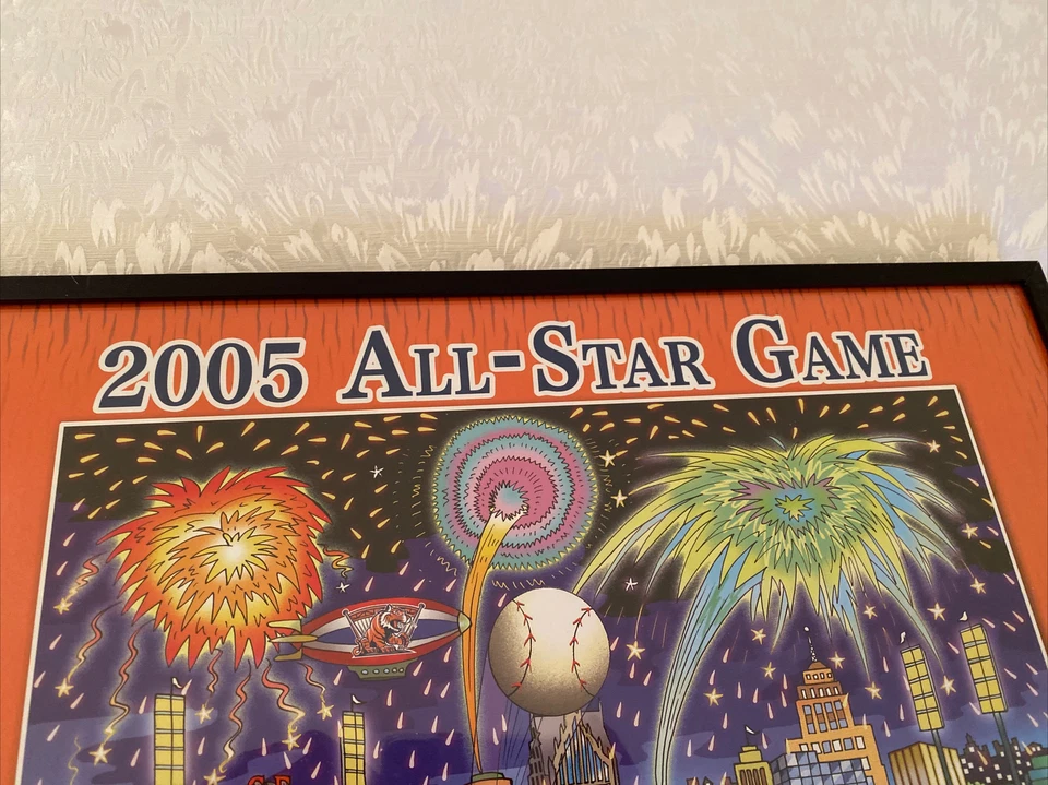 Charles Fazzino 2005 MLB All-Star Game: DETROIT - Comerica Park póster enmarcado Foto 2 de 4
