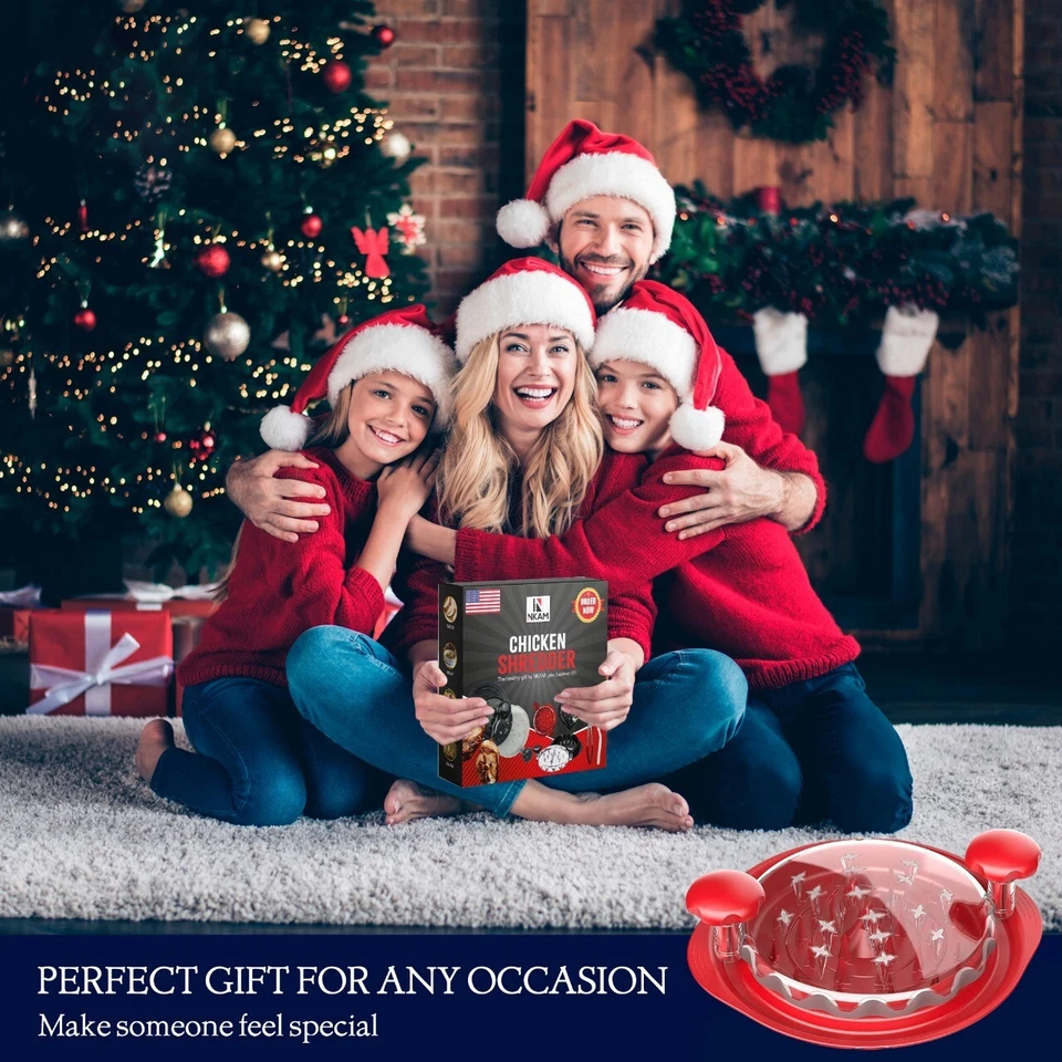 Actualización Trituradora de Pollo, Herramienta Picadora de Carne con Asas Antideslizante Foto 4 de 4