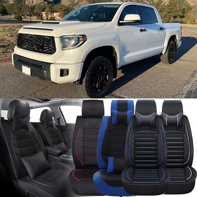 Full Set Crew/Extended Cab Pickup 4-Door Seat Covers For Toyota Tundra TRD Pro
