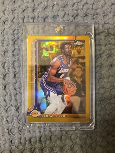 2025-26 Topps Chrome Update - Bronny James Jr. #103 TRUE GOLD Refractor #’d /50