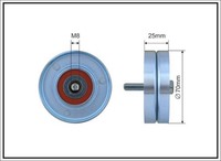 Umlenk-/FüHrungsrolle Keilrippenriemen Caffaro 01-14 FüR Peugeot 230 Ducato Fiat